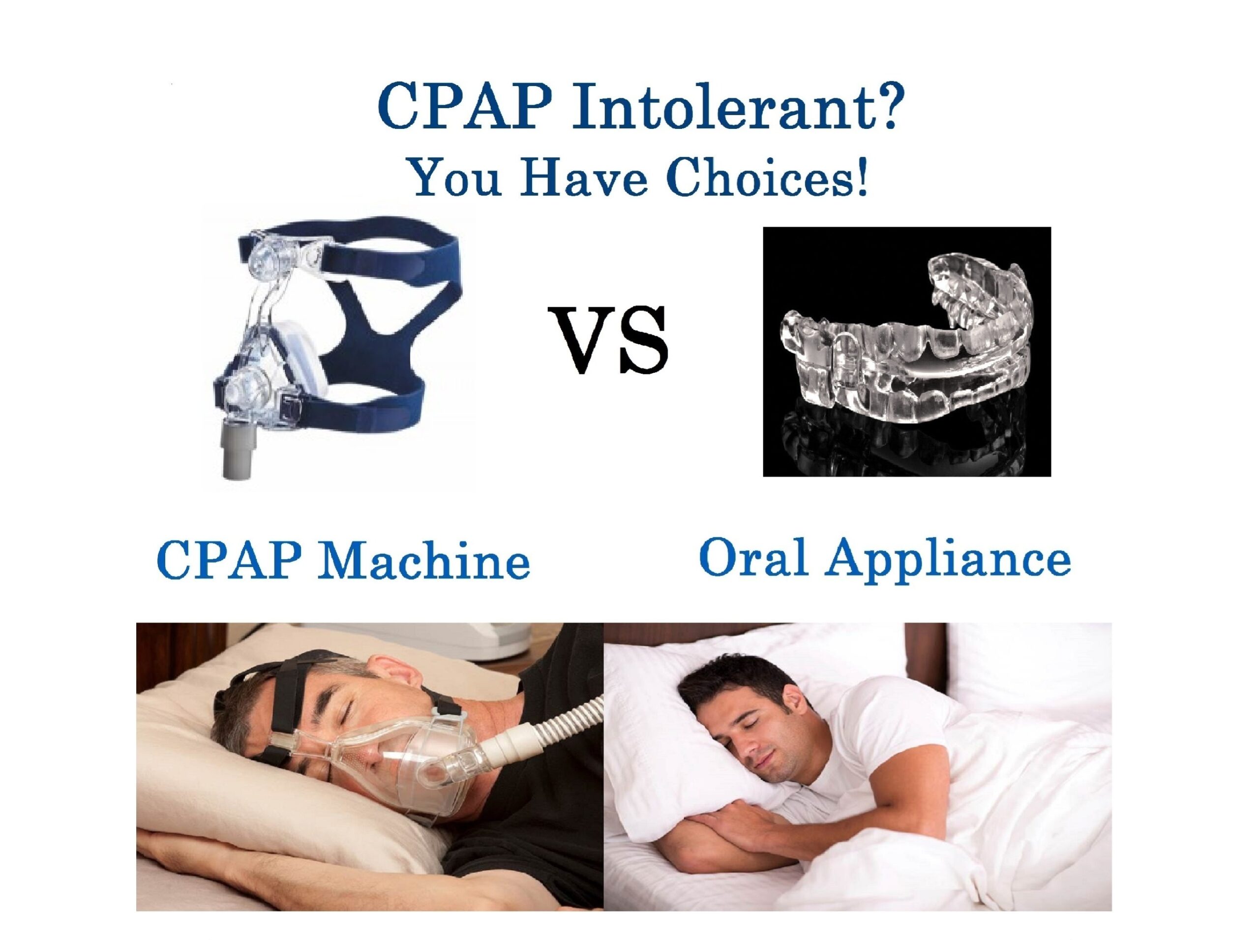 CPAP alternative oral appliance